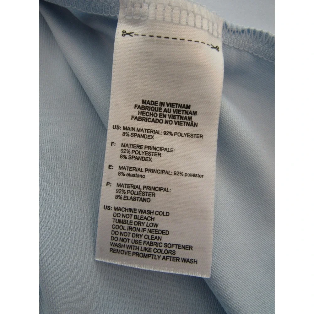 Adidas Sleeveless Golf Polo Shirt Sz M Blue Tank Pickleball Tennis Active Top - Picture 6 of 6